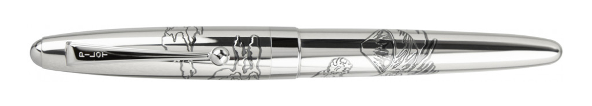 Pilot Sterling Collection Mt. Fuji and Wave Fountain Pen